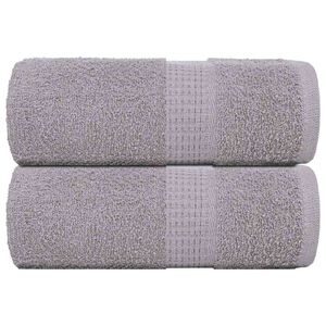 vidaXL Ręczniki, FROGN, 2 szt., szare, 30x30 cm, 360 g/m&sup2;