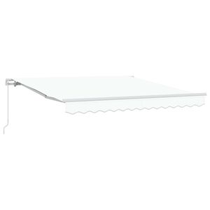 vidaXL Markiza wysuwana Biały 300 x 250 x 165 cm Poliester i aluminium