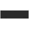 vidaXL Parapet okienny Czarny z rysunkiem drewna 140 x 40 x 4,5 cm PVC