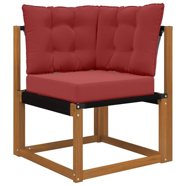 vidaXL Poduszka do sofy na zewnątrz 3 pcs czerwone wino Poliester