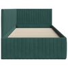 vidaXL Rama ł&oacute;żka narożnego Ciemna zieleń 90 cm x 200 cm Aksamit
