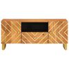 vidaXL Szafka pod TV, brązowo-czarna 105x33,5x46 cm, lite drewno mango