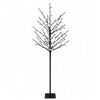 vidaXL Choinka z kulami LED Czarny 18 x 18 x 120 cm Stal 150 LED