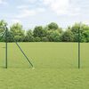 vidaXL Ogrodzenie z słupkiem Zielony 1,6 x 10 m Stal i PVC