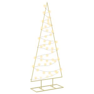 vidaXL Metalowa choinka ze stojakiem KUOPIO 125 cm Ciepła biel Stal