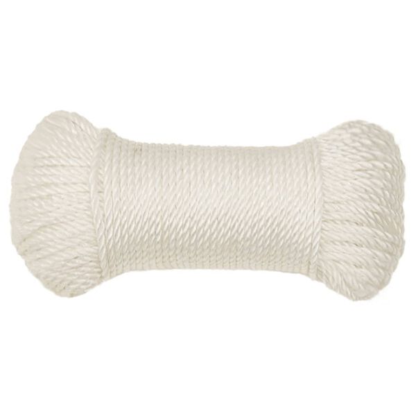 vidaXL Linka robocza, biała, 8 mm, 25 m, polipropylen