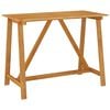 vidaXL Ogrodowy stolik barowy, 140x70x104 cm, lite drewno akacjowe