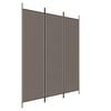 vidaXL Parawan 3-panelowy, antracytowy, 150x220 cm, tkanina