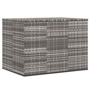 vidaXL Skrzynia na poduszki ogrodowe, rattan PE, 145x100x103cm, szara