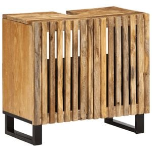 vidaXL Szafka pod umywalkę, 62x34x58 cm, surowe drewno mango