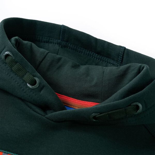 Bluza dziecięca, ciemnozielona, 128