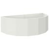vidaXL Donica Biały 120 x 60 x 35 cm Stal