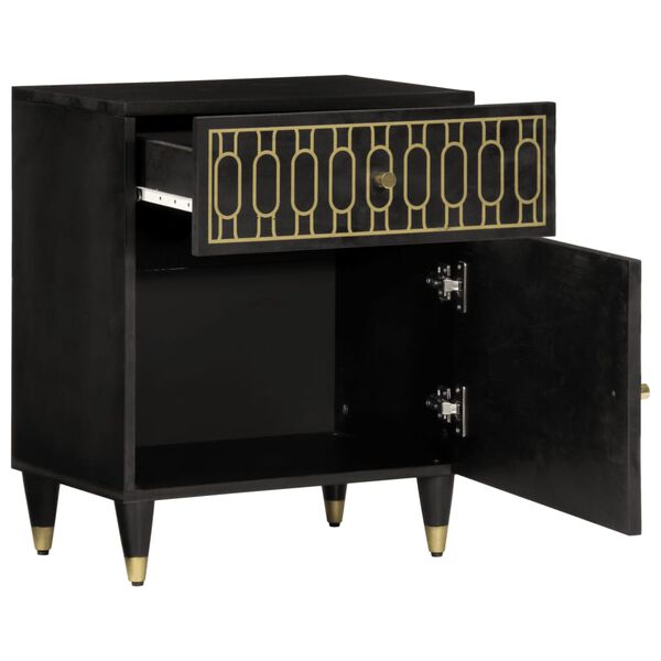 vidaXL Szafka nocna, 50x33x60 cm, lite drewno mango