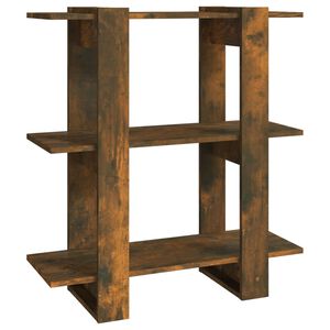 vidaXL Regał na książki/przegroda, przydymiony dąb, 80x30x87 cm