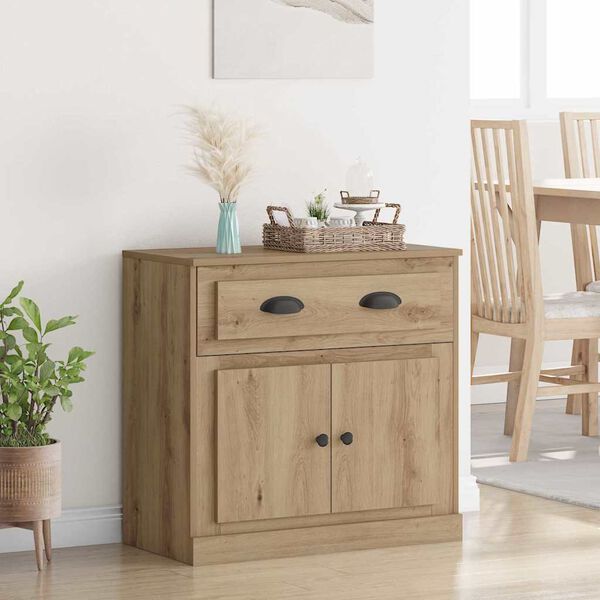 vidaXL Highboard z szufladą Dąb rzemieślniczy 70 x 35,5 x 67,5 cm