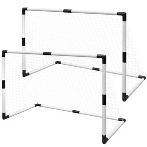 vidaXL Bramki do mini piłki nożnej, 2 szt., 91,5 x 48 x 61 cm