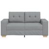vidaXL Sofa dwuosobowa, jasnoszara, 160x77x82 cm, tkanina