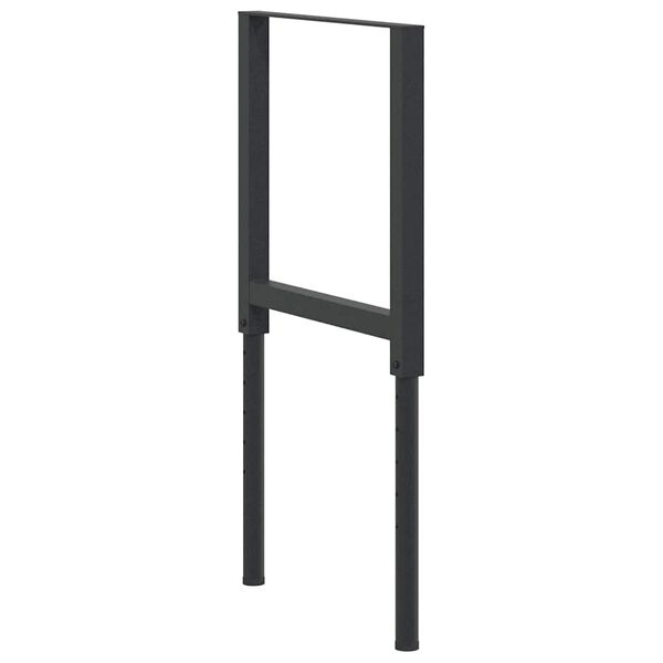 vidaXL Regulowane ramy stołu roboczego, 2 szt., metal, 55x(69-95,5) cm