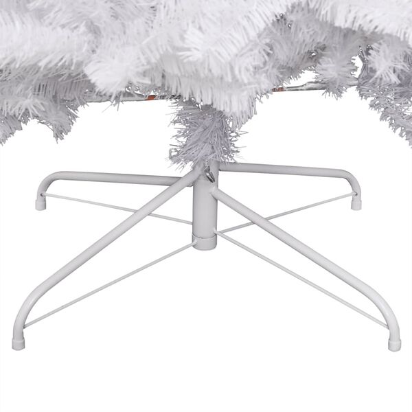 vidaXL Sztuczna choinka zawiasowa, ośnieżona, 240 cm