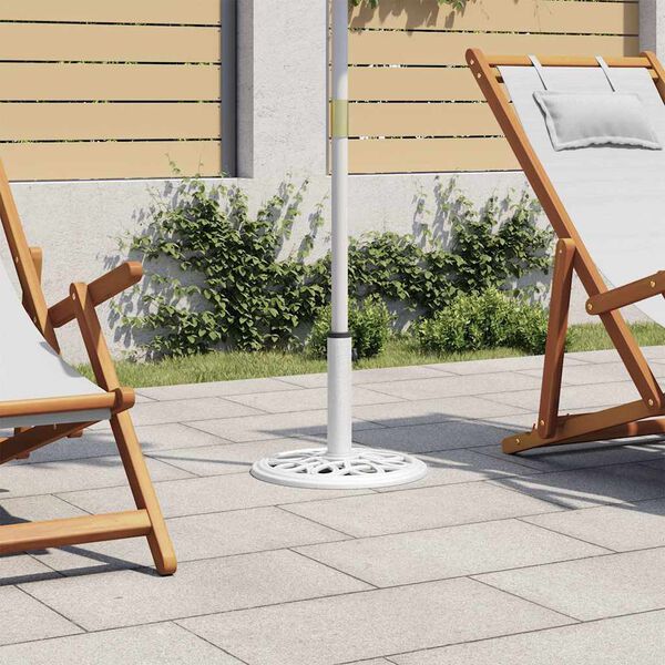 vidaXL Podstawa pod parasol, zielona, 40x40x32 cm, żeliwo