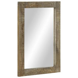 vidaXL Lustro łazienkowe 50x2,5x70 cm Drewno lite Mango