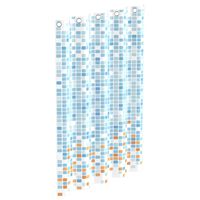 EISL Zasłona prysznicowa w kolorową mozaikę, 200x180x0,2 cm