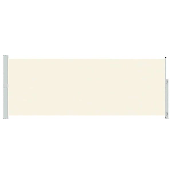 vidaXL Zwijana markiza boczna na taras, 180x500 cm, kremowa