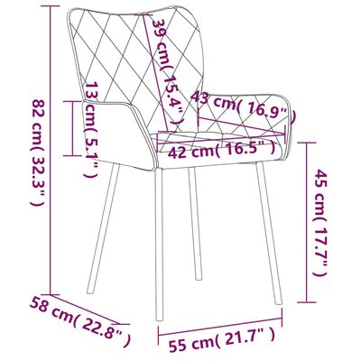vidaXL Krzesła stołowe, 2 szt., kolor taupe, obite tkaniną