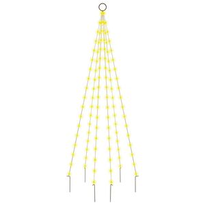 vidaXL Choinka do montażu na maszcie, 108 ciepłych białych LED, 180 cm