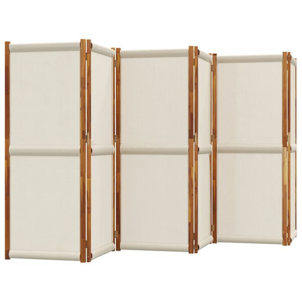 vidaXL Parawan 6-panelowy, jasnoszary, 420x180 cm