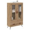 vidaXL Highboard z szufladą Dąb rzemieślniczy 69,5 x 31 x 115 cm