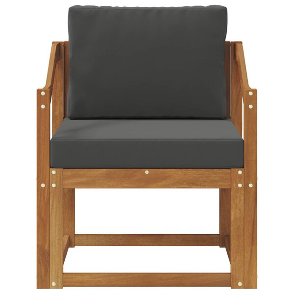 vidaXL Sofa na zewnątrz Lite drewno akacjowe i poliester Naturalny