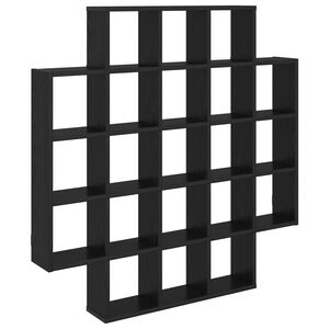vidaXL P&oacute;łka ścienna Czarny dąb 100 x 13 x 100 cm Drewno inżynieryjne