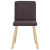 vidaXL Krzesła stołowe, 4 szt., ciemnobrązowe, obite tkaniną
