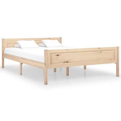 vidaXL Rama łóżka z litego drewna sosnowego, 120 x 200 cm