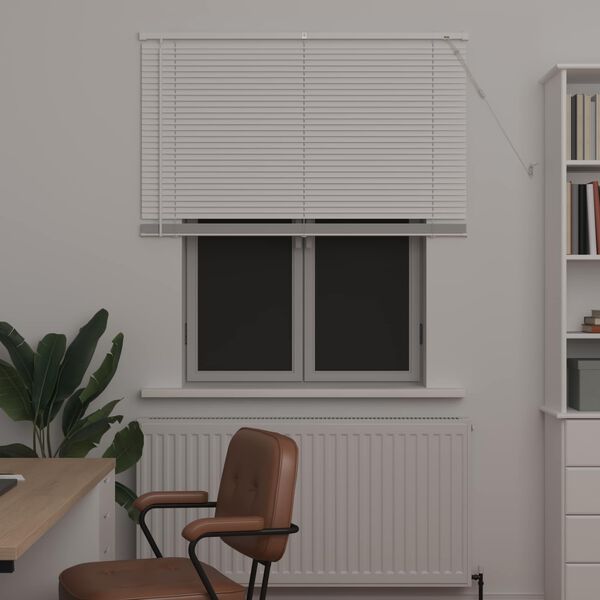 vidaXL Żaluzja wenecka Z regulacją Biały 150 x 110 cm PVC