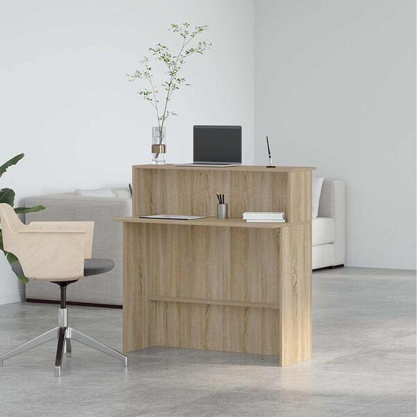 vidaXL Biurko recepcyjne Sonoma Oak 100x50x103,5 cm Drewno konstrukcyjne