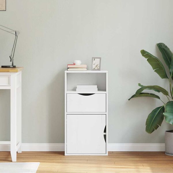 vidaXL Szafka boczna z szufladą "ODDA" Biała 40x24x79 cm