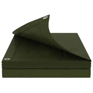vidaXL Plandeka z oczkami zielony 2 x 3 m 260 gsm PE