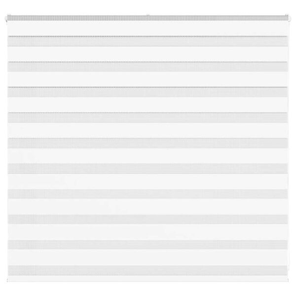vidaXL Roleta zebra, biała, szerokość tkaniny 150,9cm, poliester