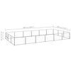 vidaXL Kojec dla psa, srebrny, 18 m&sup2;, stalowy