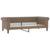vidaXL Sofa z funkcją spania, cappuccino, 100x200 cm, sztuczna sk&oacute;ra
