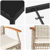 vidaXL Zestaw do jadalni w ogrodzie 7 pcs Beżowy polirattan