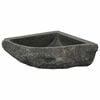 vidaXL Umywalka Szary (30-37) x (30-37) x 12 cm Kamień rzeczny