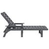 vidaXL Leżak Jasnoszary 73.5 x 92 x 90cm HDPE
