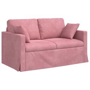 vidaXL Sofa R&oacute;żowy 138 x 78 x 80 cm Aksamit