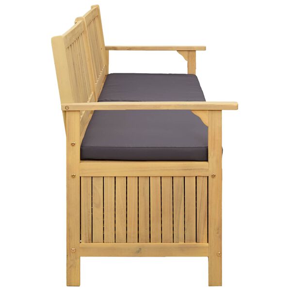 vidaXL Ławka z miejscem do przechowywania z poduszką z przechowywaniem