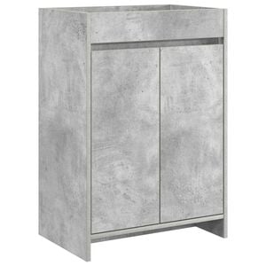 vidaXL Szafka pod zlewem w łazience Betonowy szary 56 x 37,5 x 81 cm
