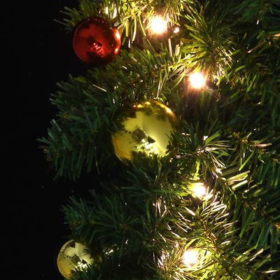 vidaXL Świąteczna girlanda ozdobiona bombkami i lampkami LED, 10 m