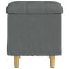 vidaXL Otoman z miejscem na przechowywanie Ciemnoszary tkanina